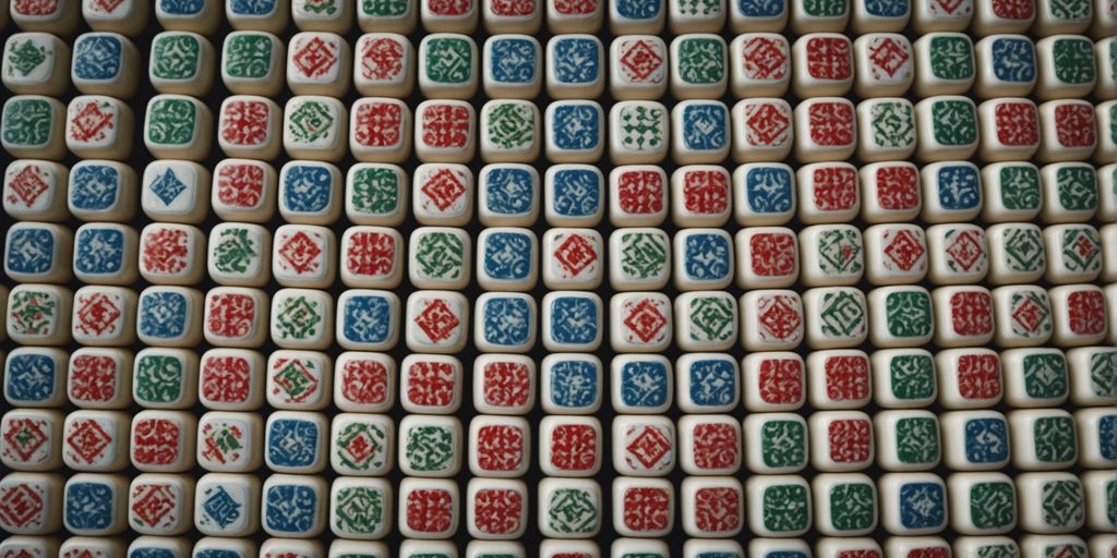 Mahjong tiles clipart for creative projects and designs.