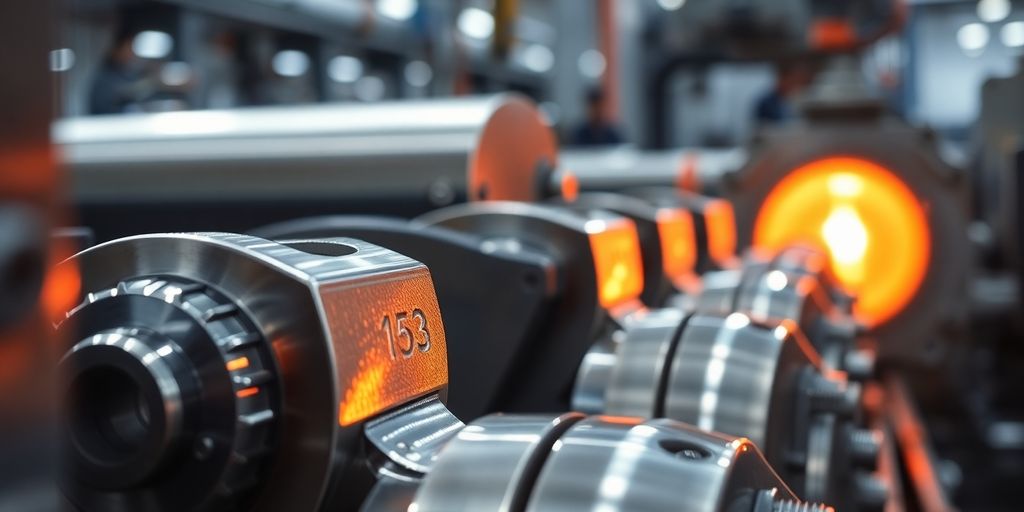 Industrial machinery with precise temperature control.