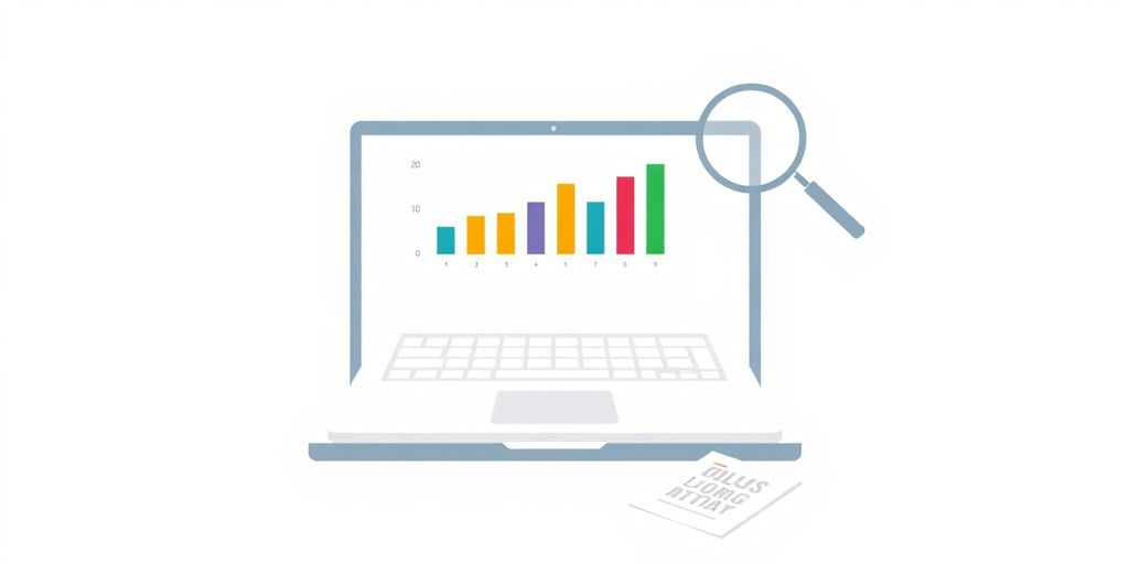 Laptop screen with audit report.