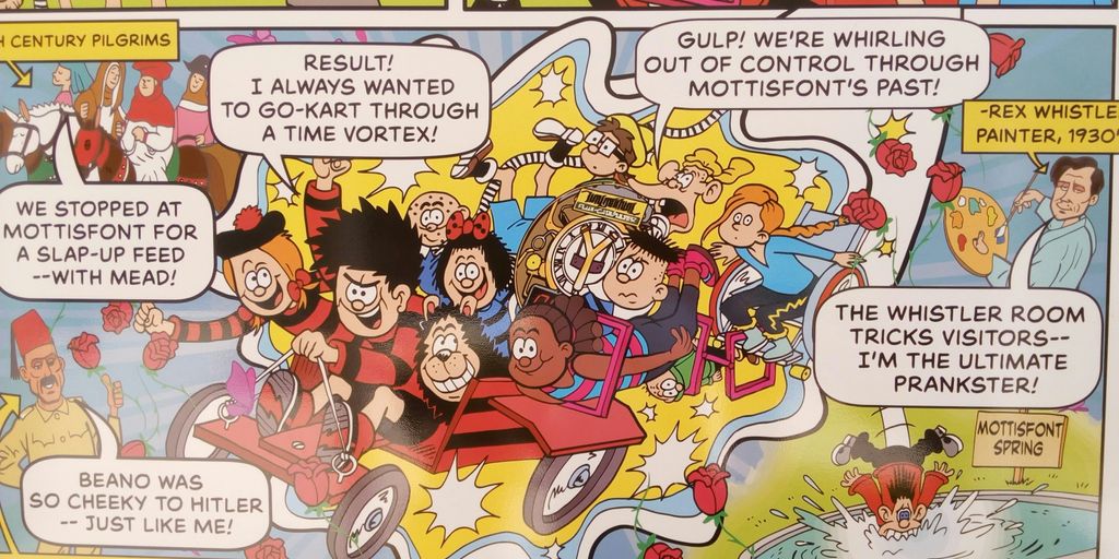 A comic strip with a bunch of cartoon characters