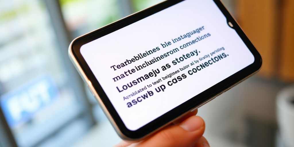 Smartphone displaying engaging Instagram captions.