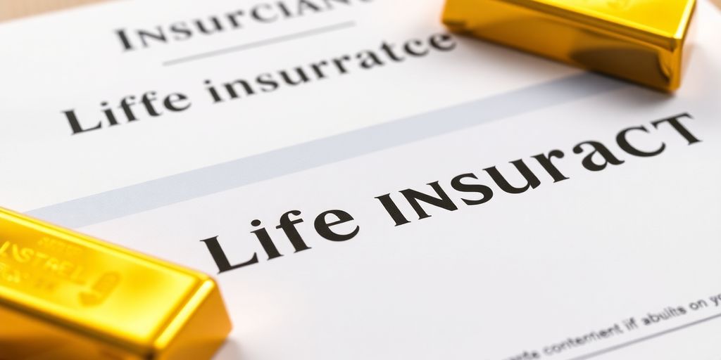 Lingots d'or et contrat d'assurance-vie.