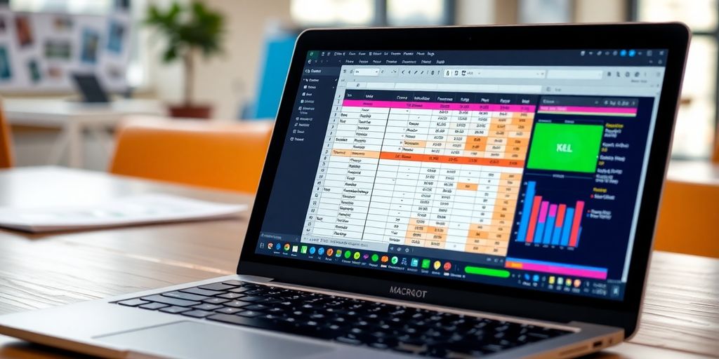 Imagem de tela de Excel com macro em uso.