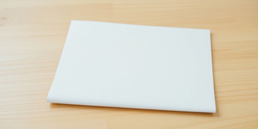 Open letter on a light wooden desk
