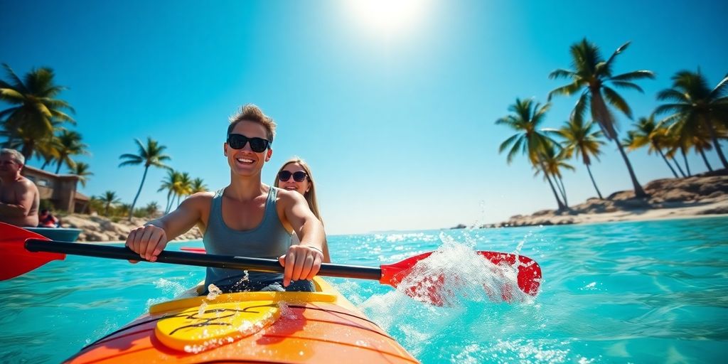 Couple enjoying Cabo's outdoor adventures.