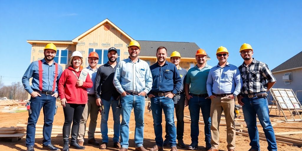 Roswell general contractors at a construction site.