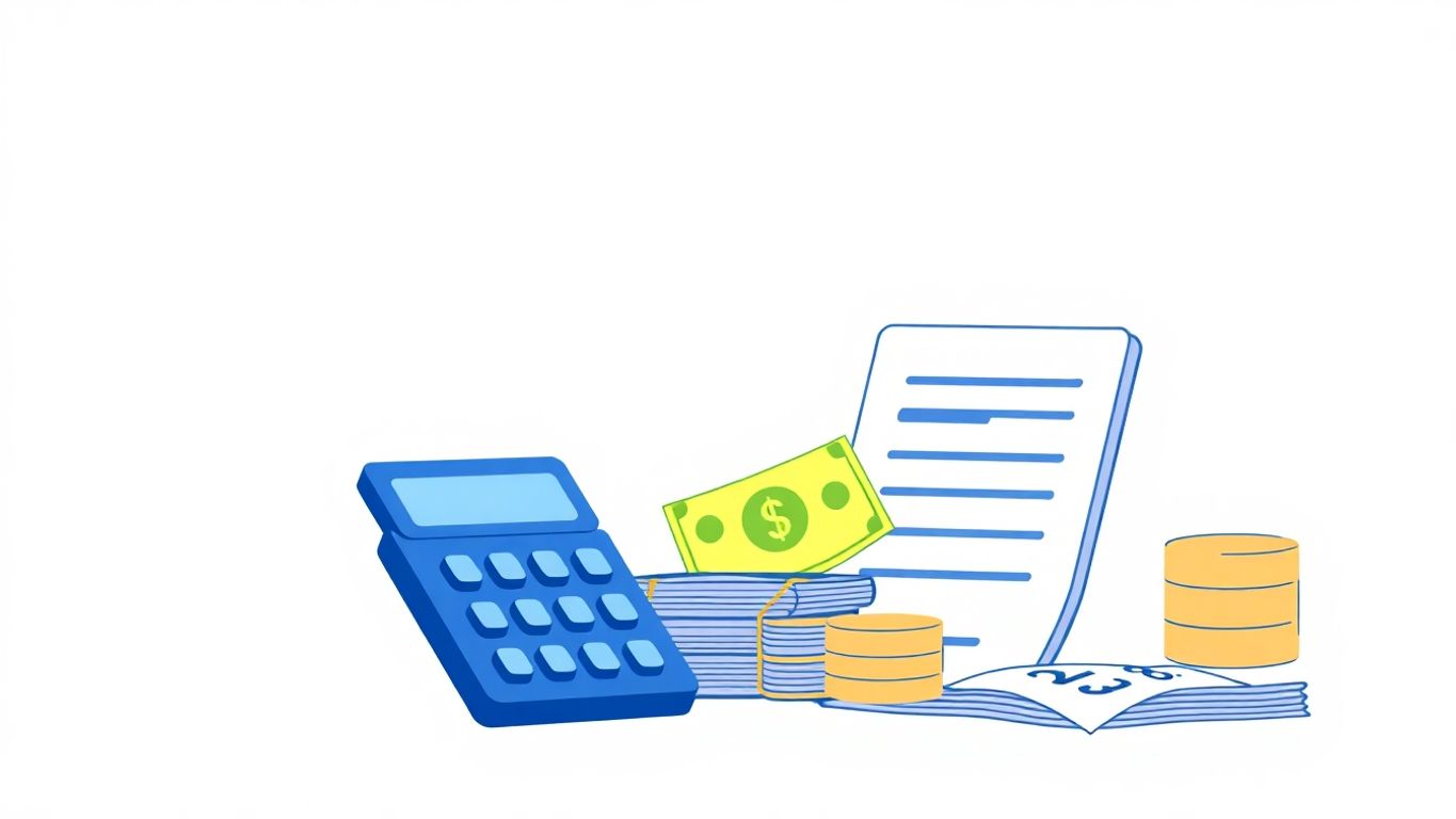 Illustrasjon av regnskap og økonomistyring.