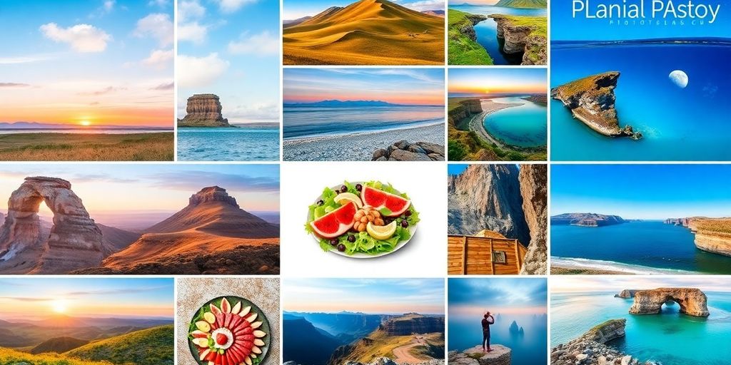 Collage of diverse stock photography images and subjects.