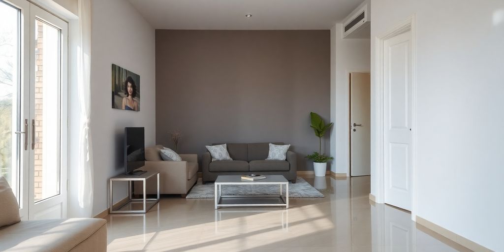 Apartament curat și dezinfectat în București.