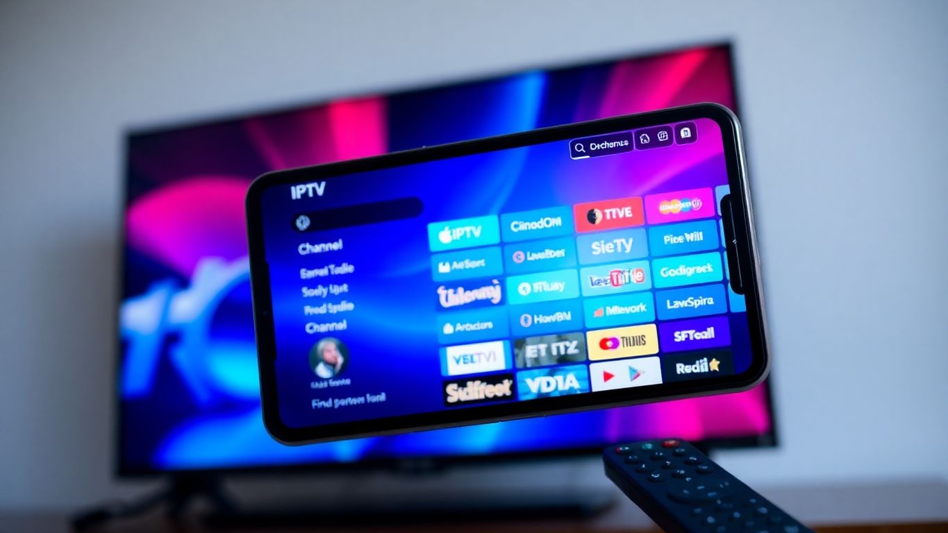تلفزيون يعرض قوائم iptv