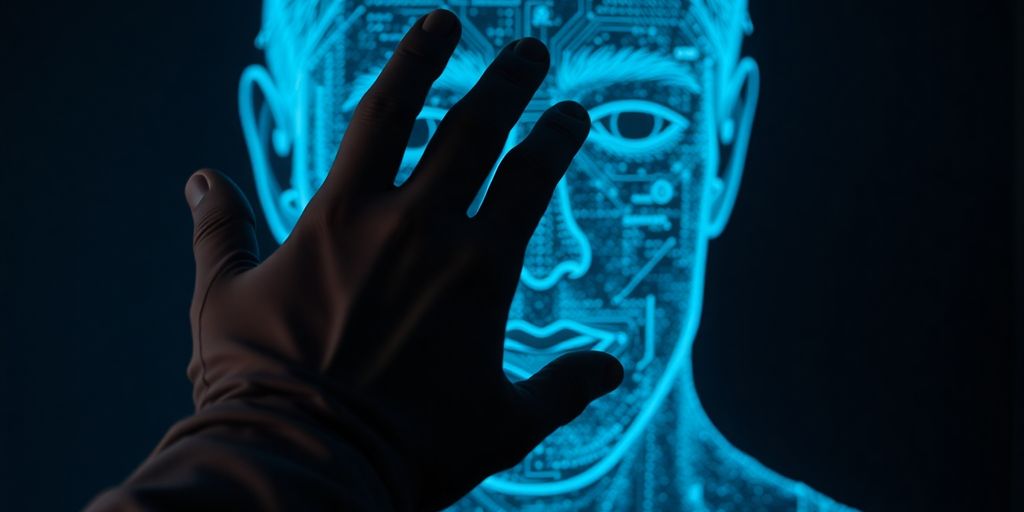 Digital detective investigates deepfake.