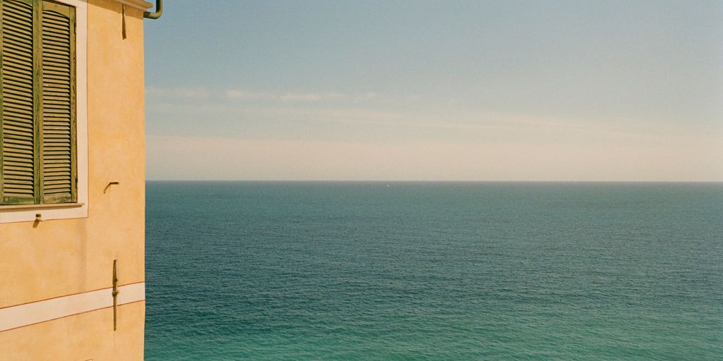 a view of a body of water from a building