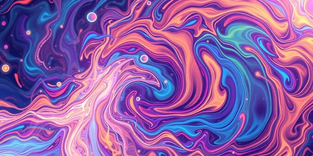 Midjourney AI generating vibrant abstract art.