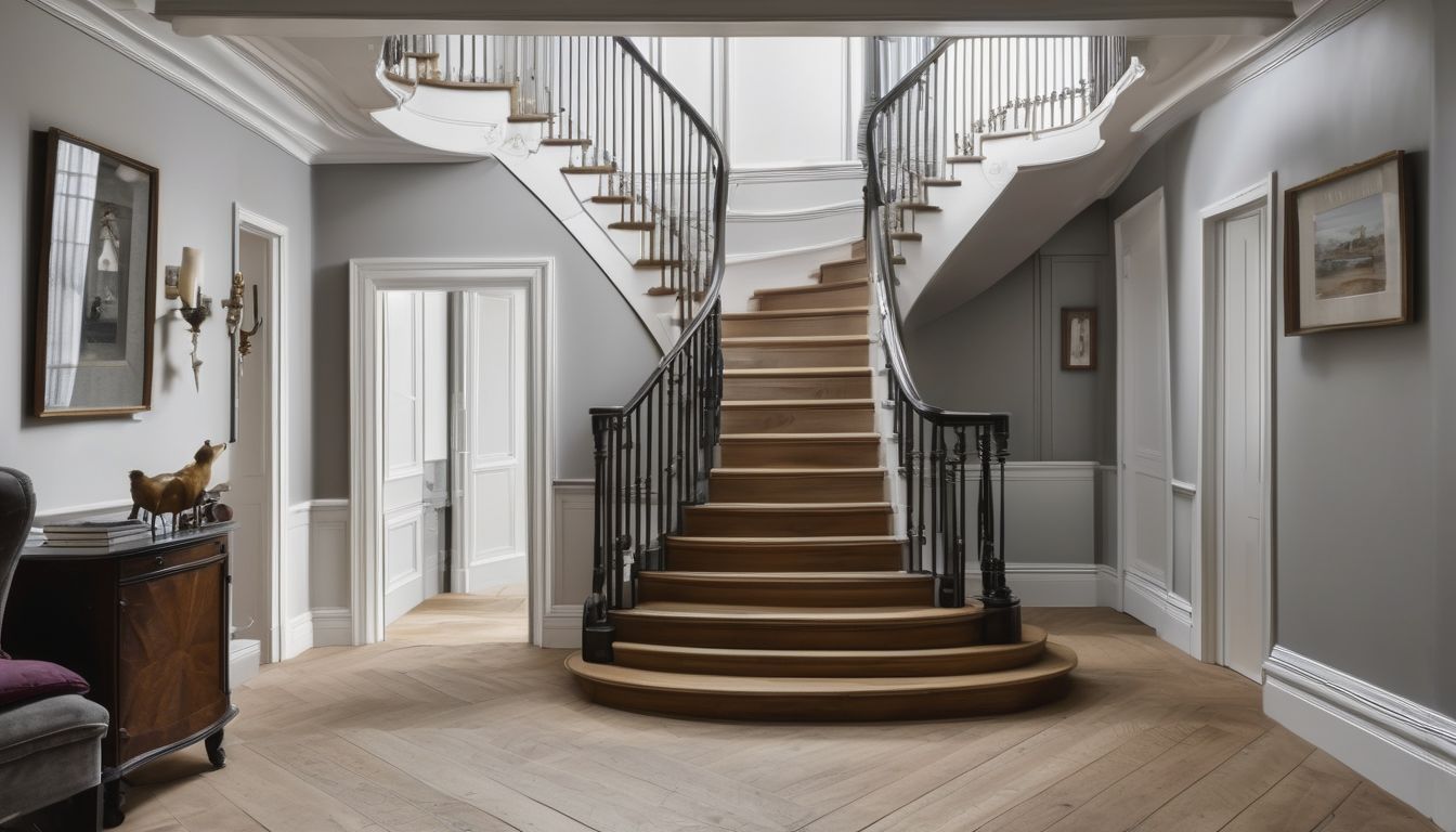 staircase in London home