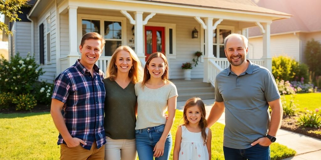 Alberta home with family