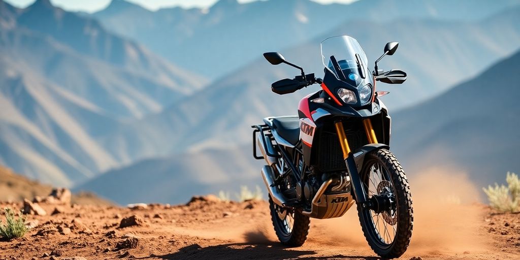2020 KTM 790 Adventure R Rally on a dirt trail.