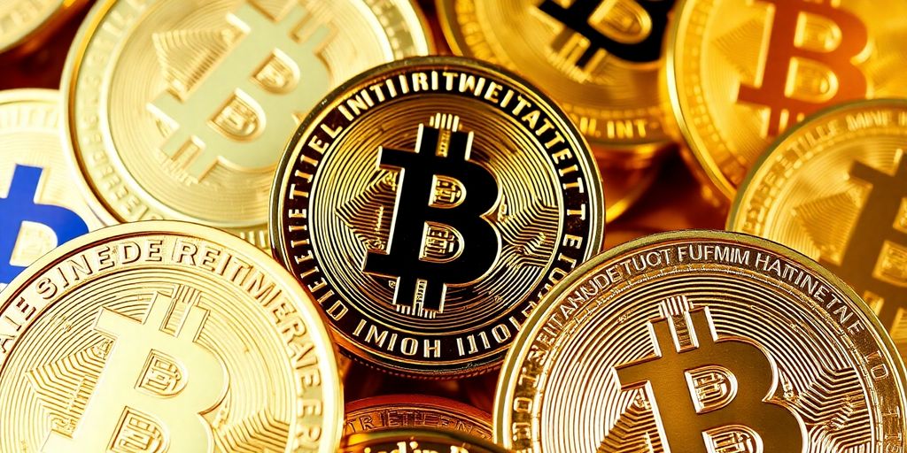 Pièces d'or en gros plan avec des détails brillants.