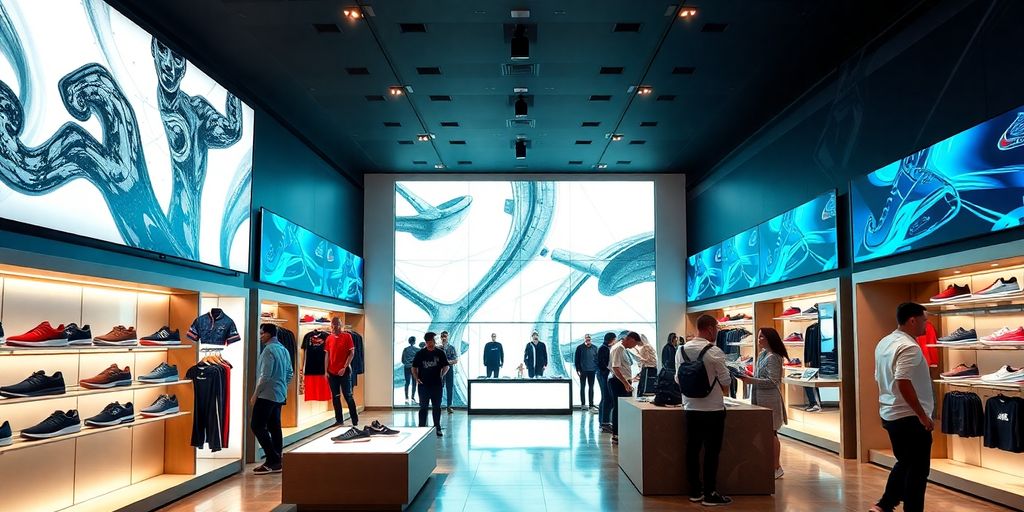 Nike Innovation Store NYC interior.