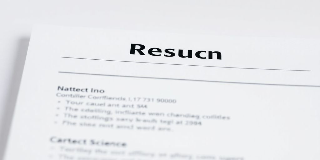 Computer science resume with contact details.