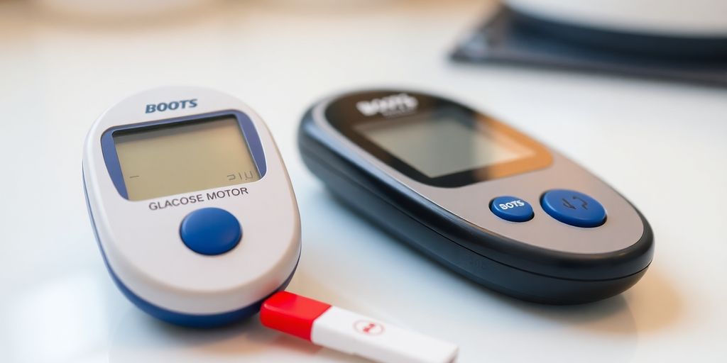 Boots glucose monitor with blood sugar test strip