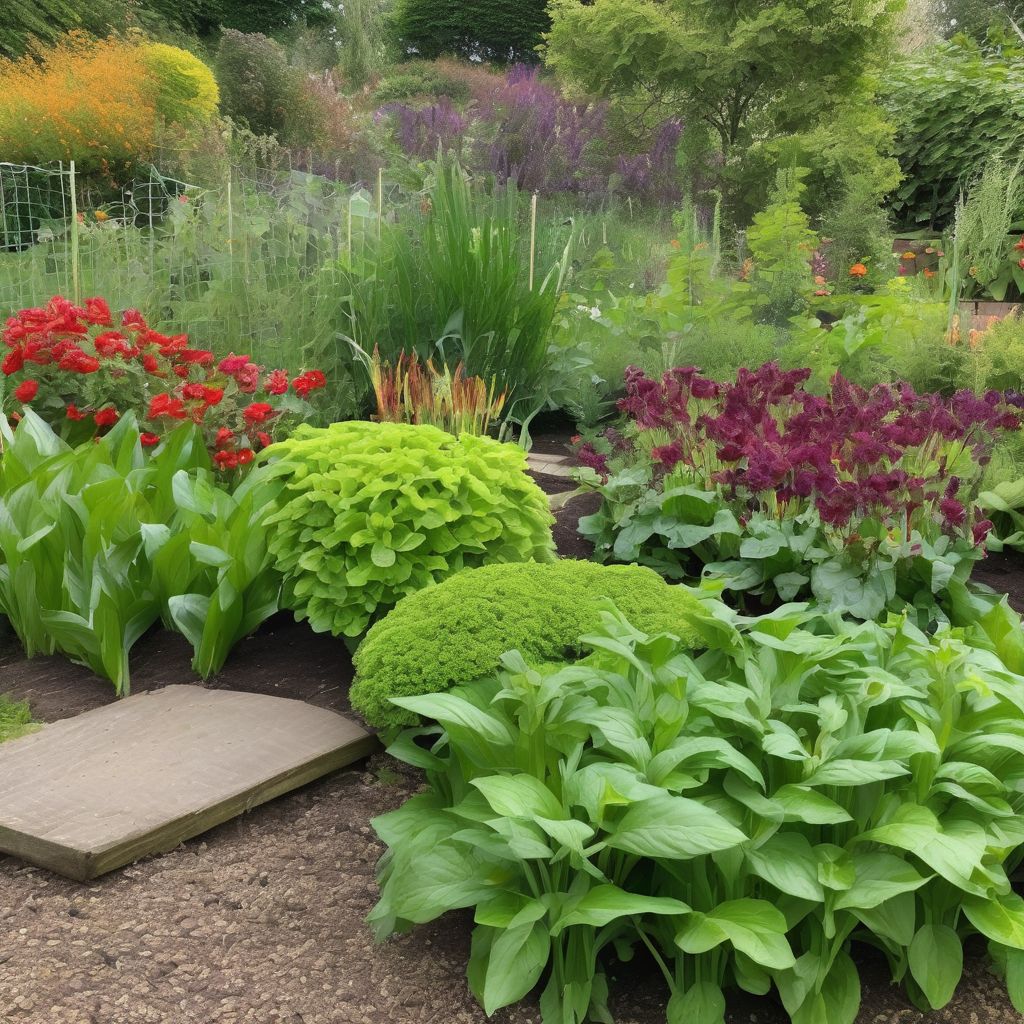 organic plant-based fertilizers in a UK garden