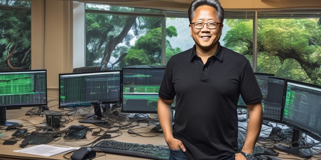 Jensen Huang Nvidia CEO net worth salary evolution technology