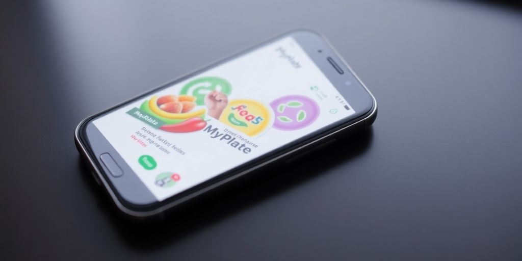 MyPlate app interface on a smartphone screen.