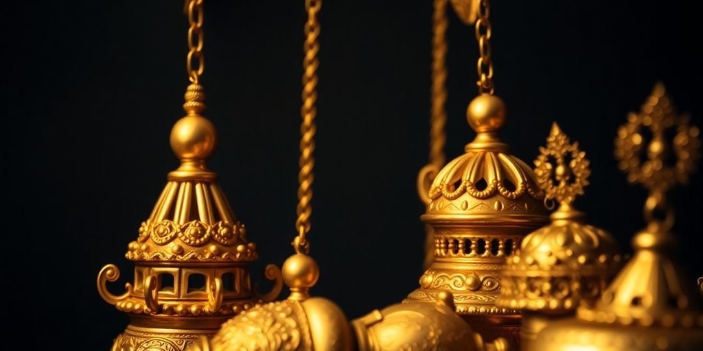 Ornaments en or, rituels culturels