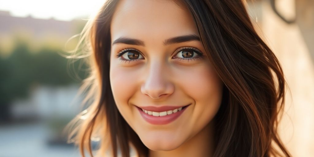 Shira Haas, young, smiling, naturally lit close-up