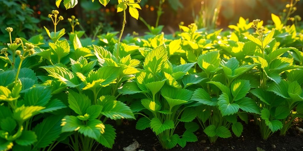 Gartenpflanzen werden im Spätsommer gedüngt