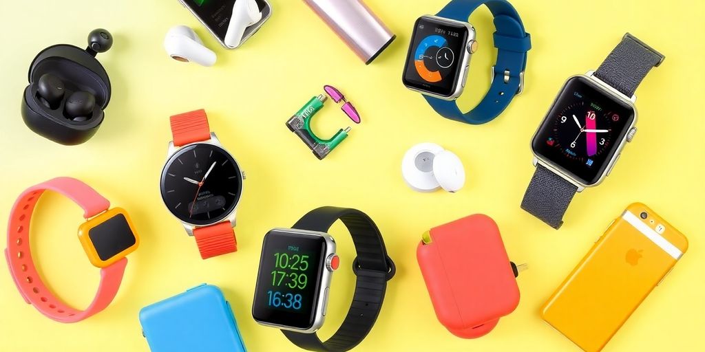 Colorful tech gadgets for teens' gifts in 2025.