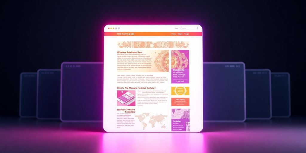 Distinctive website shining brightly, generic sites fading.
