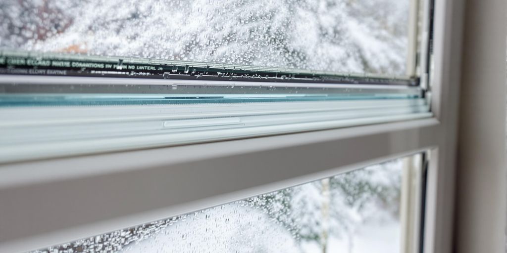 Double-glazed window highlighting energy efficiency in a home.