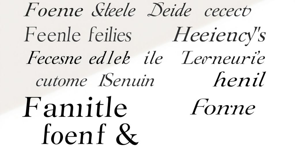 Illustrative image of elegant fonts.