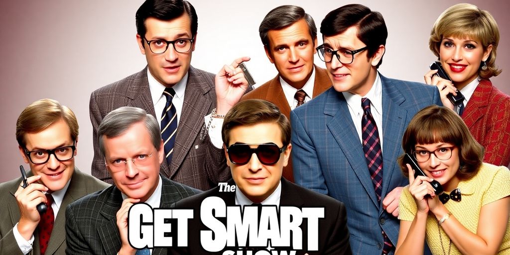 Characters from Get Smart in a comedic spy scene.