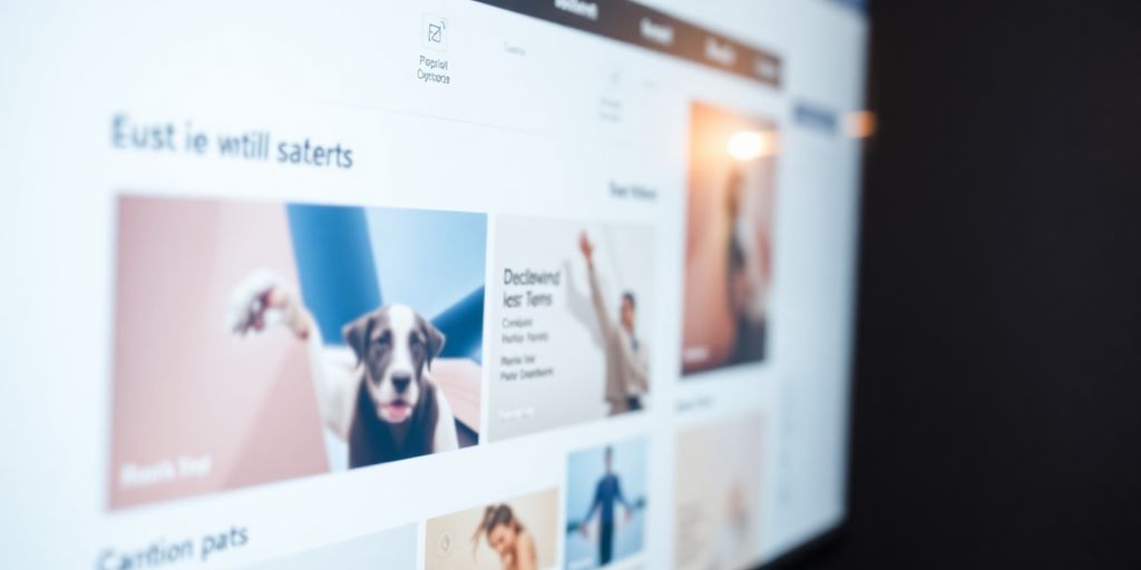 Modern website interface with subtle glow.