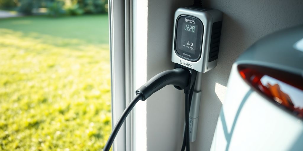 Home EV charging station setup