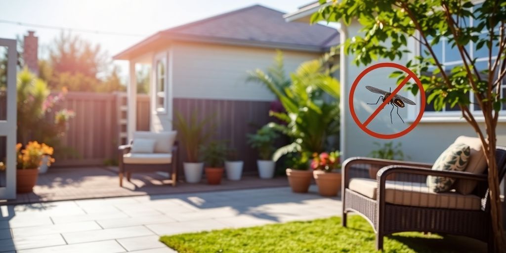 صورة لحديقة خالية من البعوض والآفات