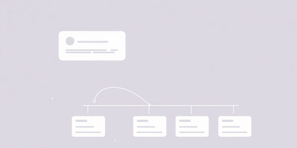 Minimalist AI-powered CRM interface illustration.