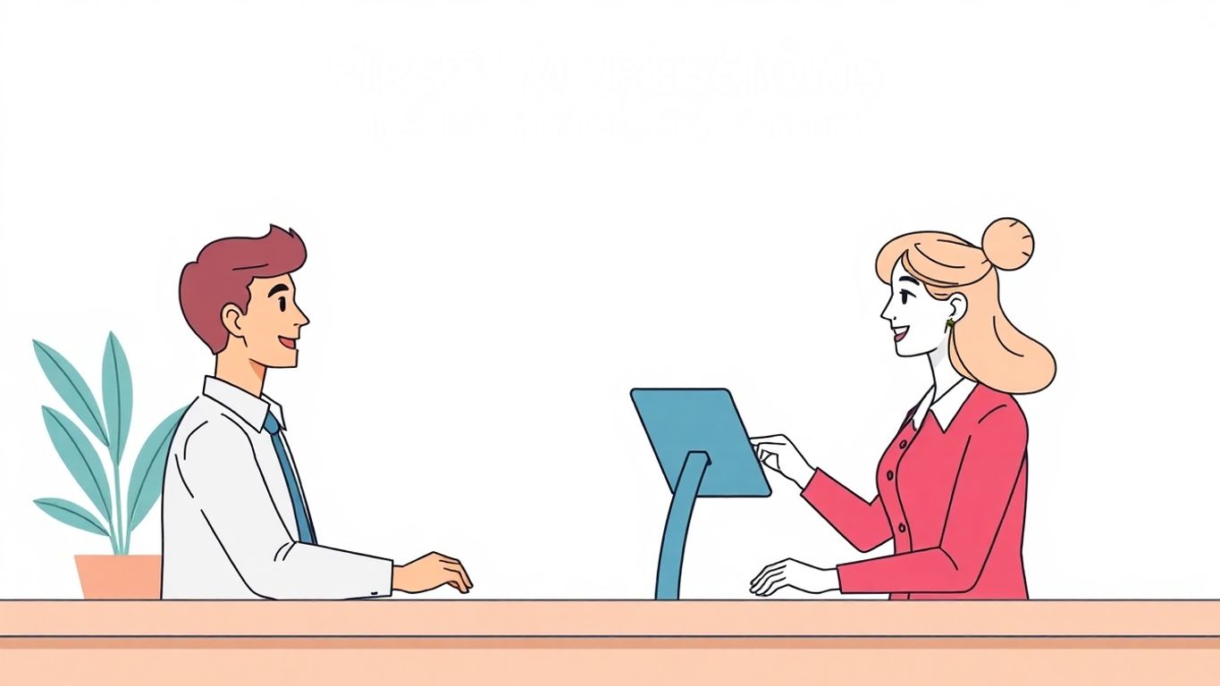 Godt førsteinntrykk mellom kunde og representant.