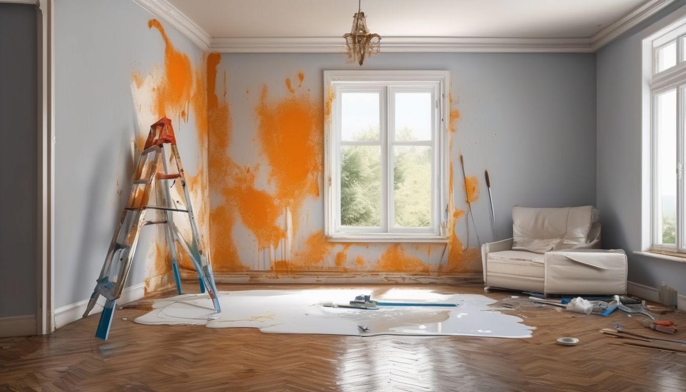 professional painter avoiding mistakes in a home interior