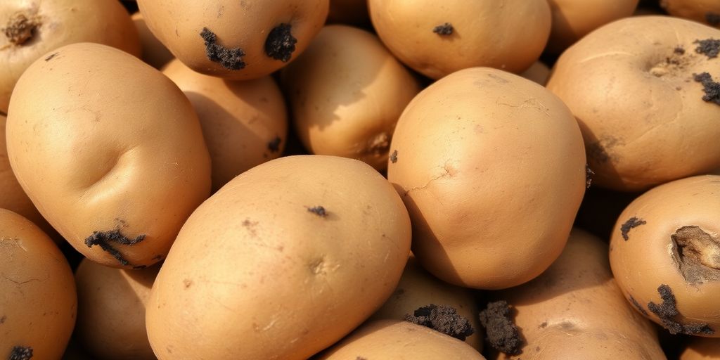 Verse biologische aardappelen