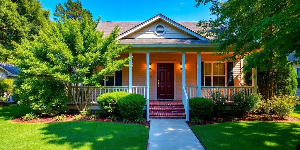 A beautiful Jacksonville home with a lush garden.