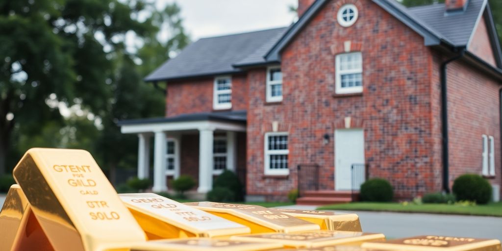 Or et immobilier se mêlant pour former un patrimoine solide.