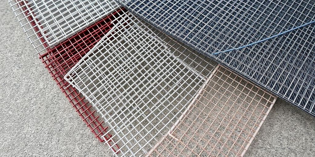 Collection of mesh materials for welding projects.