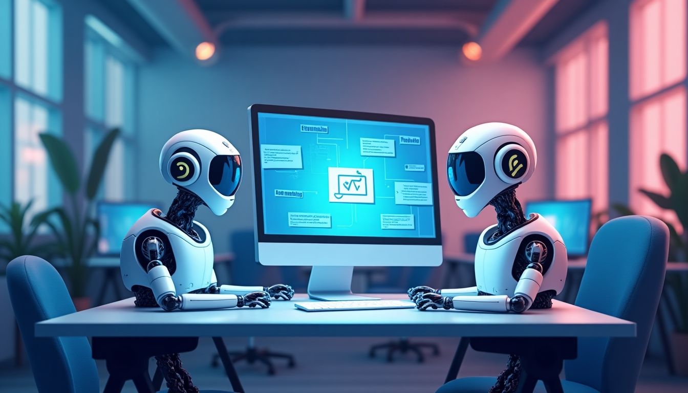 Digital workspace with AI assistants and automation tools.