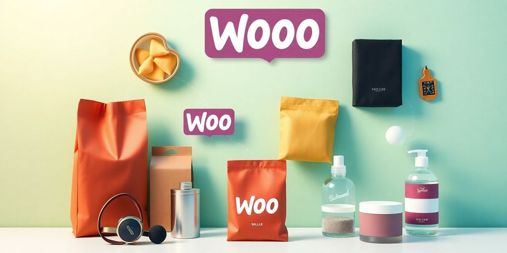 WooCommerce store items bundled together visually.