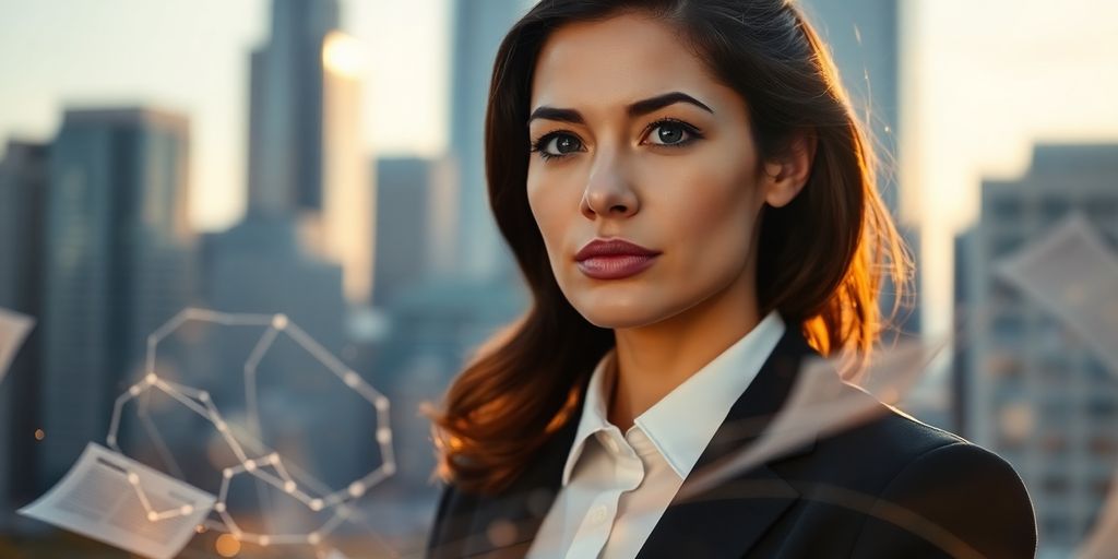 Business professional navigating complex financial regulations.