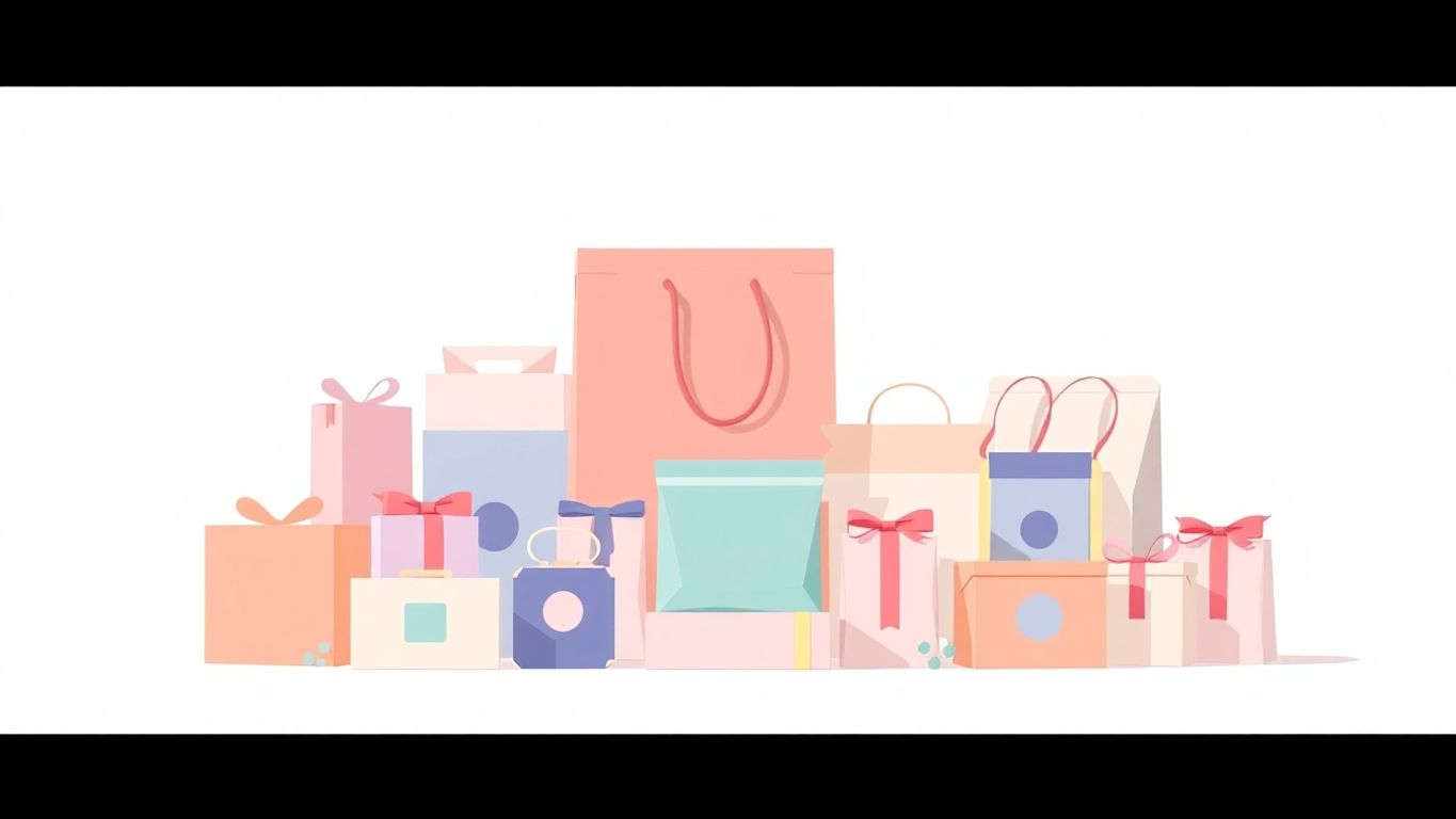 Designet emballasje med myke farger og minimalistiske detaljer.