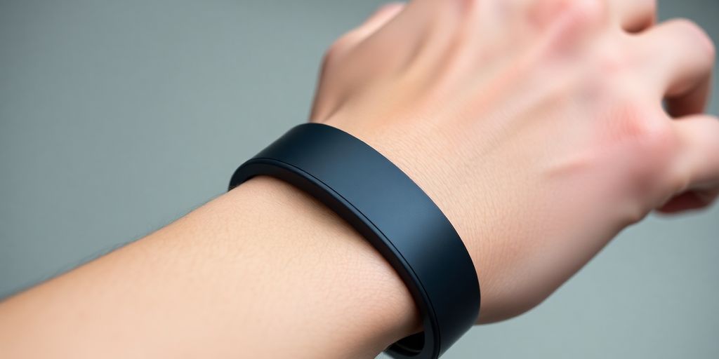 Whoop strap on a wrist